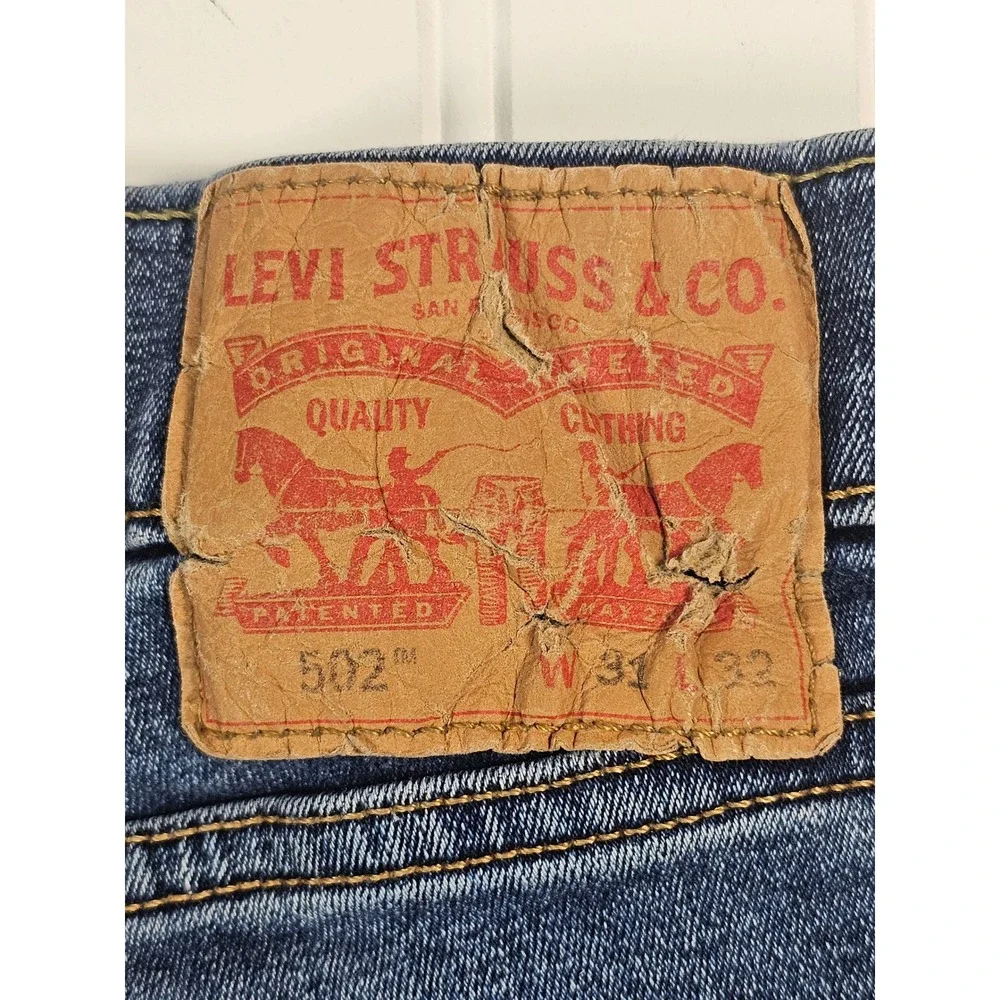 Levi's 502 Taper Fit Jeans Medium Wash Denim Men 31x32